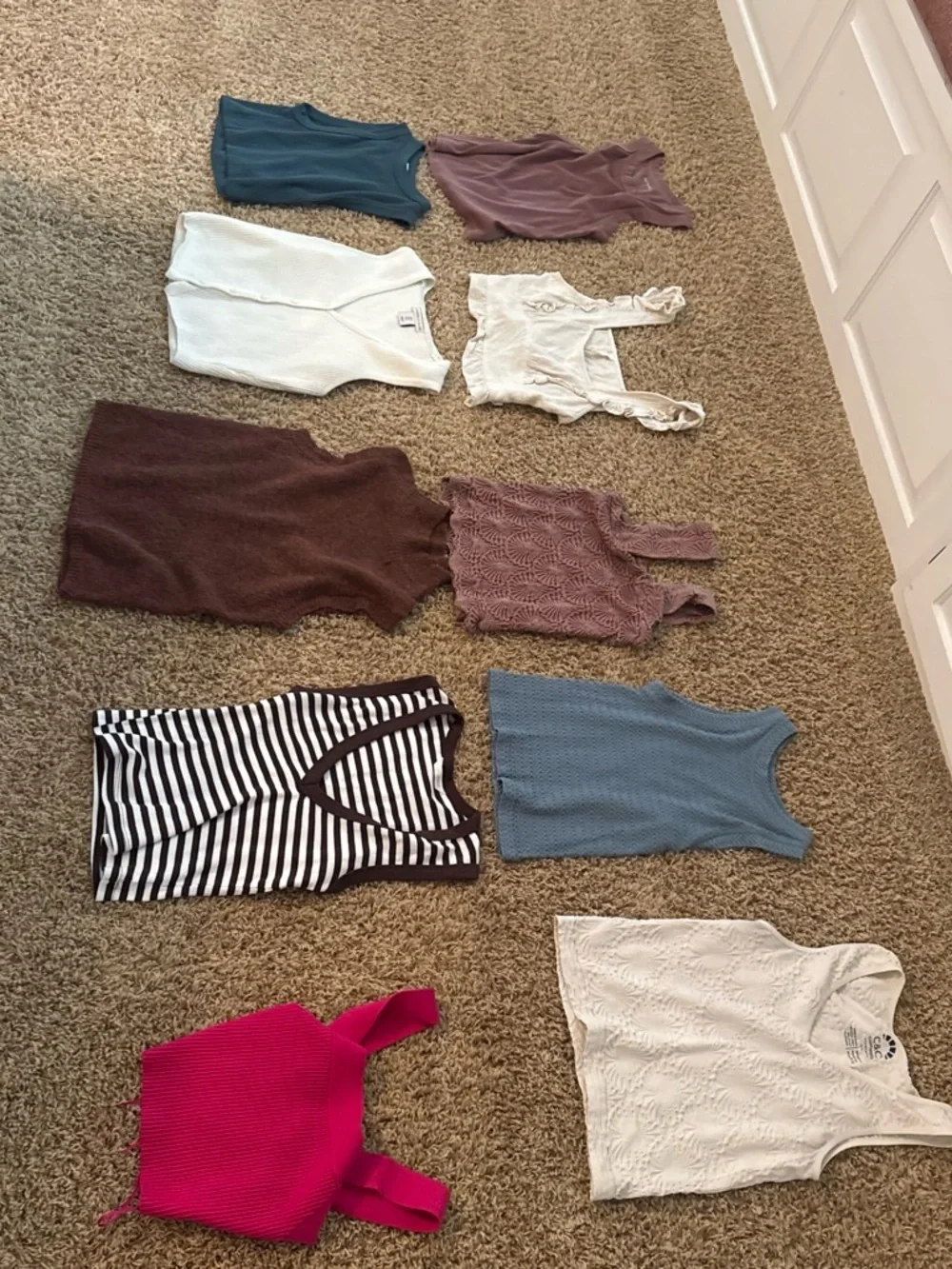 Mixed Crop Top Set - Multi Color